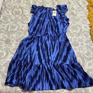 NWT MICHAEL Michael Kors Sleeveless Blue Dress M